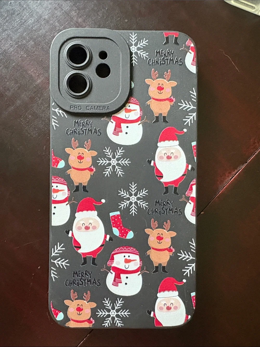 Holiday Themed Black Christmas iPhone 12 Case Collection